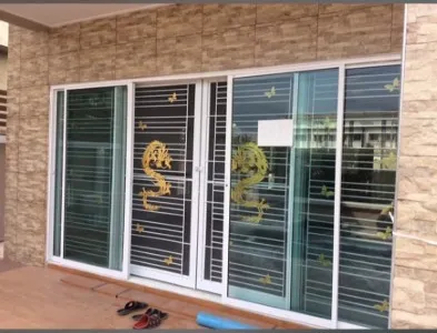 ผลงานติดตั้งเหล็กดัด 117