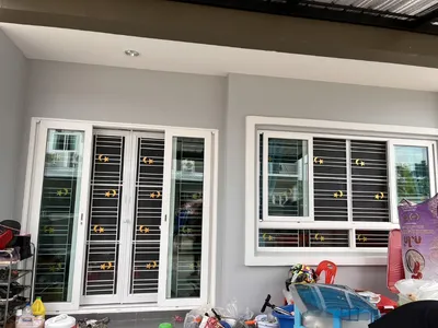 ผลงานติดตั้งเหล็กดัด 80